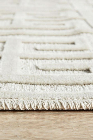 CITY Brenda Natural White Runner Rug