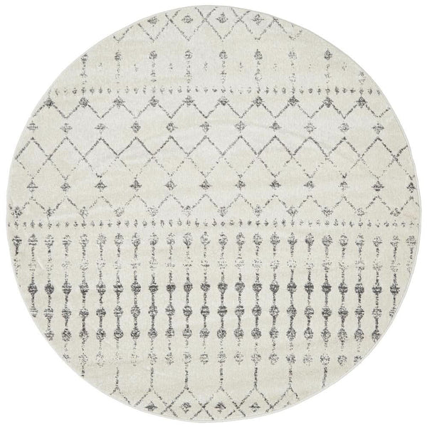 HALIX Elsa Silver Round Rug