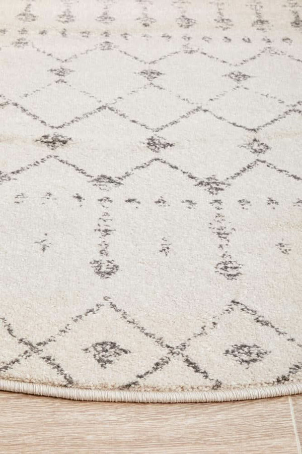 HALIX Elsa Silver Round Rug