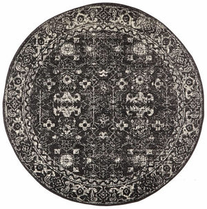 ENVI Estella Charcoal Transitional Round Rug
