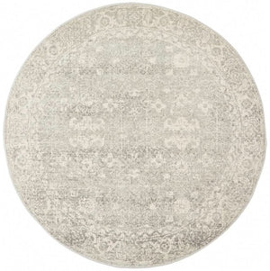 ENVI Shine Silver Transitional Round Rug