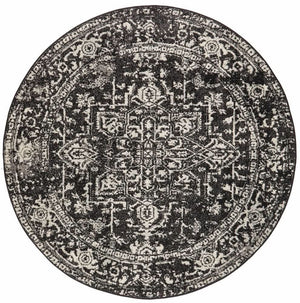 ENVI Scape Charcoal Transitional Round Rug