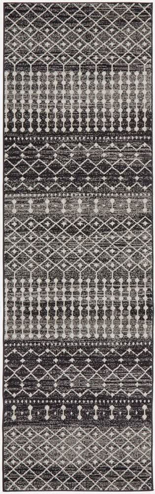 ENVI Simplicity Black Transitional Runner Rug