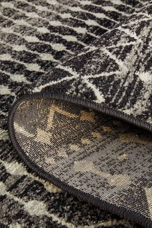 ENVI Simplicity Black Transitional Runner Rug