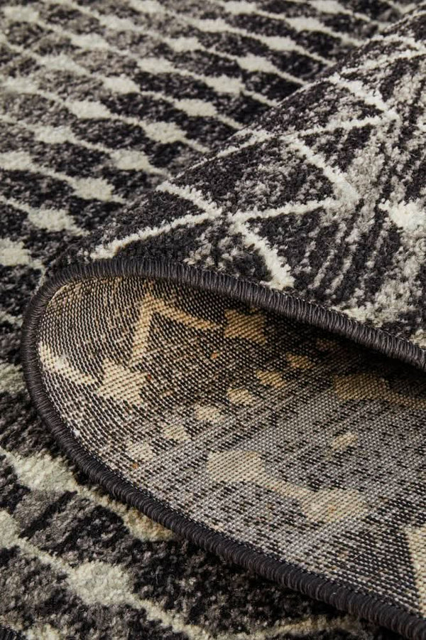 ENVI Simplicity Black Transitional Runner Rug