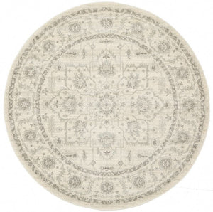ENVI Winter White Transitional Round Rug