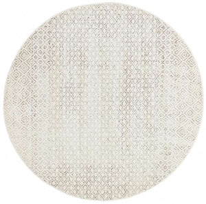 ENVI Diamond Grey Transitional Round Rug