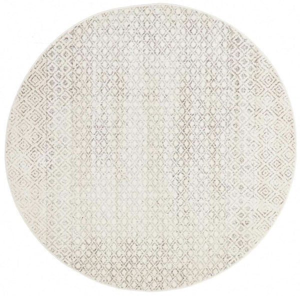 ENVI Diamond Grey Transitional Round Rug