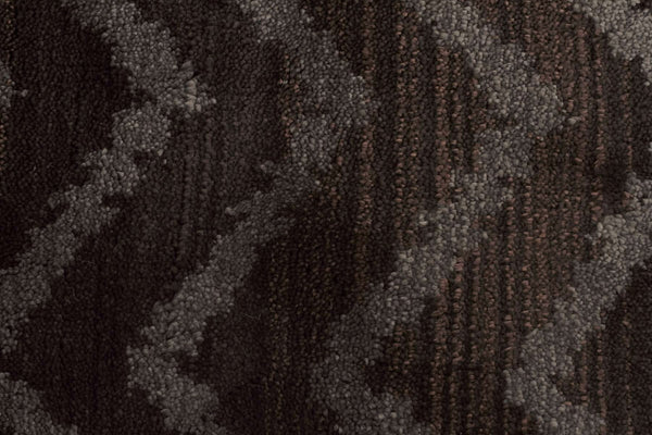 Moroccon Style  Chevron Design Brown Grey Rug