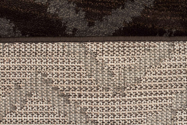 Moroccon Style  Chevron Design Brown Grey Rug