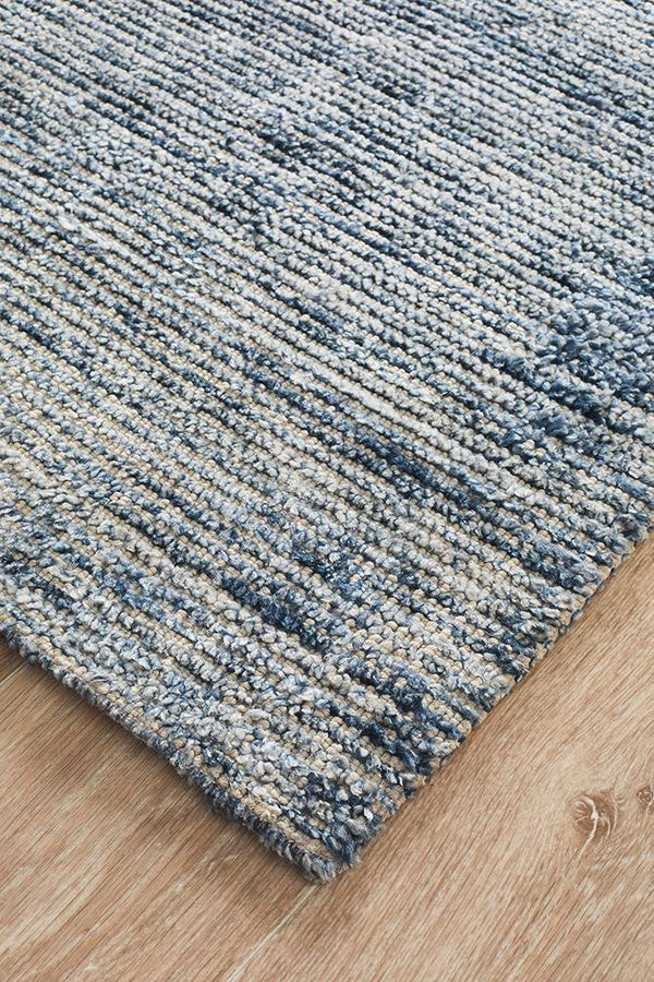 AURA Indigo Cotton Rayon Rug