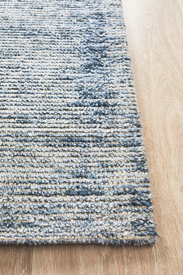 AURA Indigo Cotton Rayon Rug