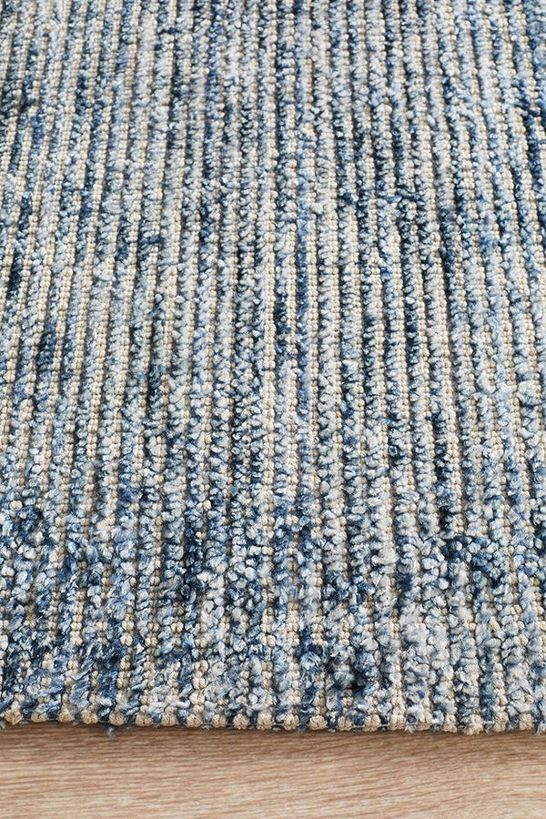 AURA Indigo Cotton Rayon Rug