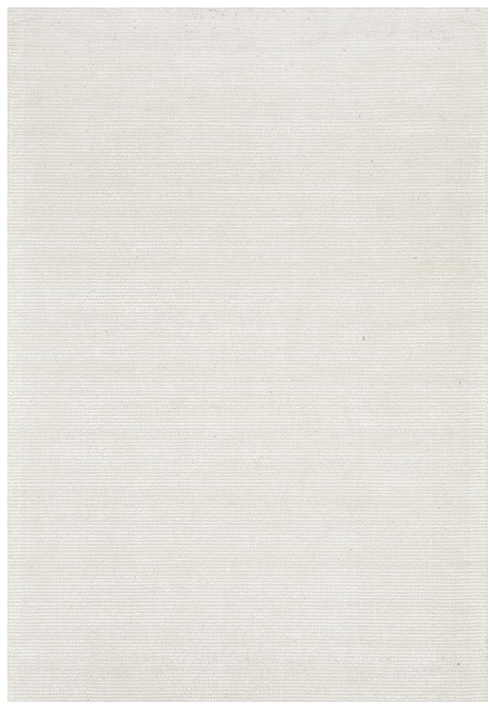AURA Ivory Cotton Rayon Rug