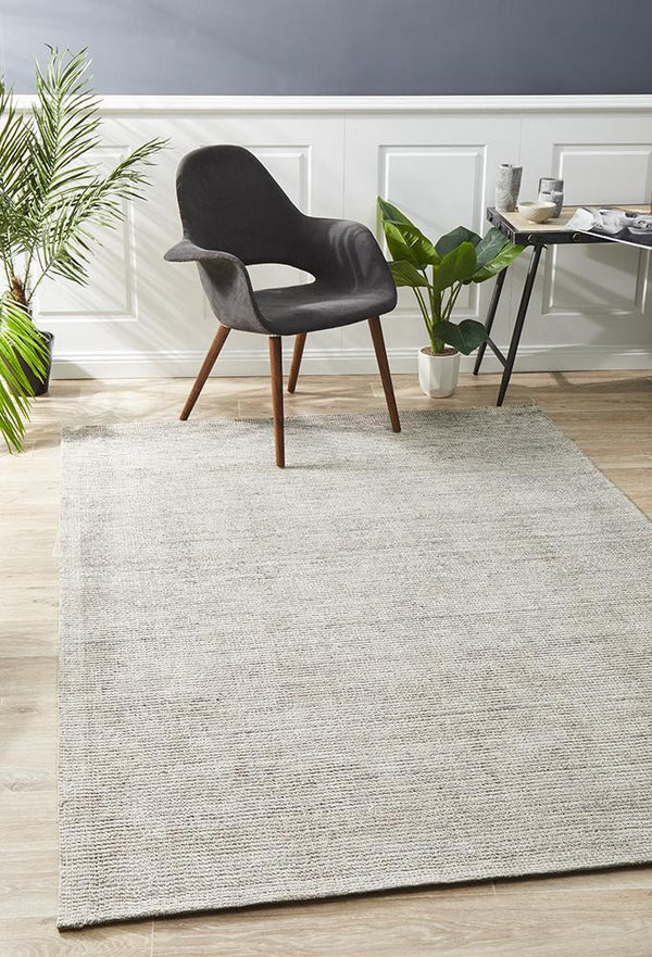 AURA Stone Cotton Rayon Rug