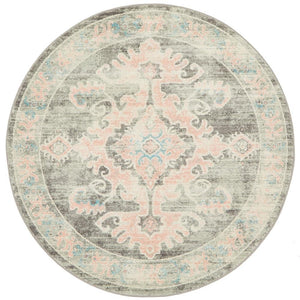 VIBE 701 Grey Round Rug