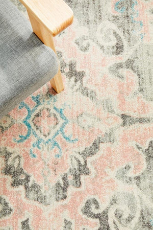 VIBE 701 Grey Round Rug