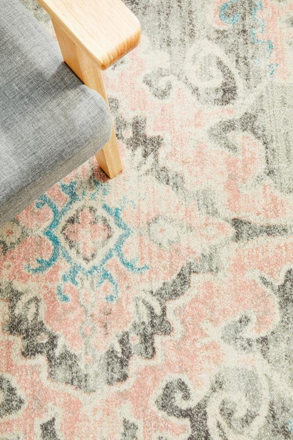 VIBE 701 Grey Round Rug