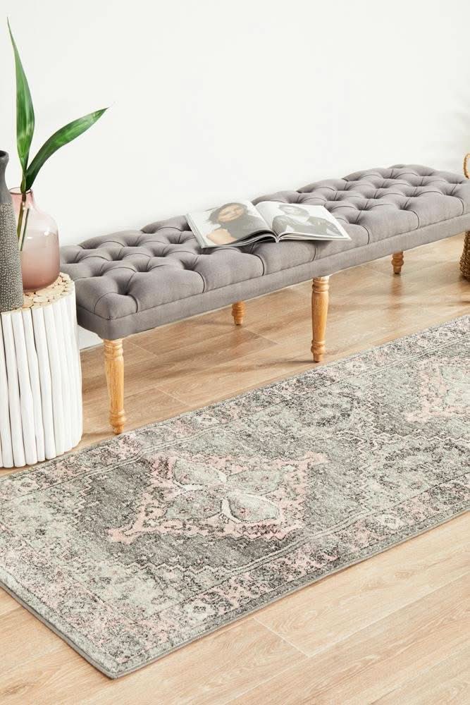 VIBE 703 Grey Runner Rug
