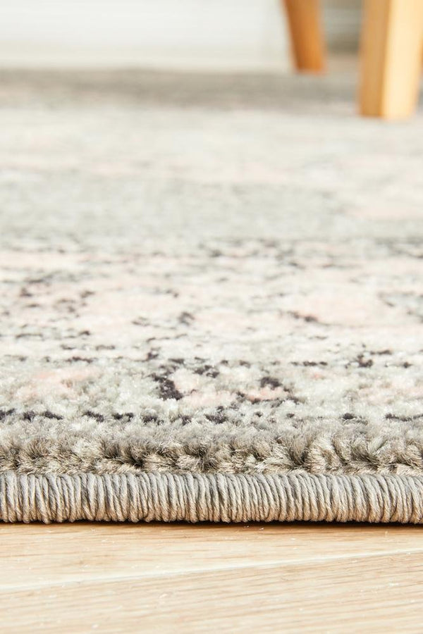 VIBE 703 Grey Round Rug