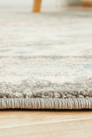 VIBE 704 Silver Round Rug