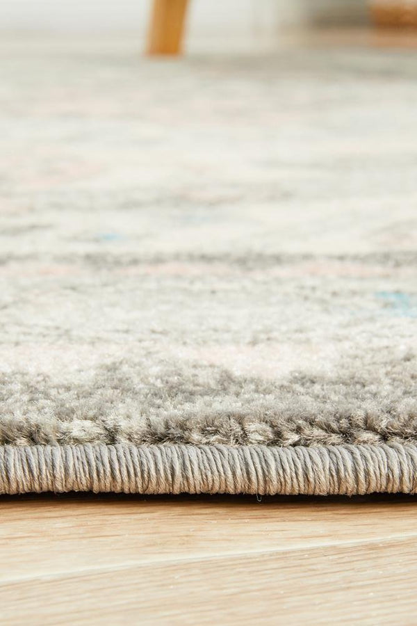 VIBE 704 Silver Round Rug