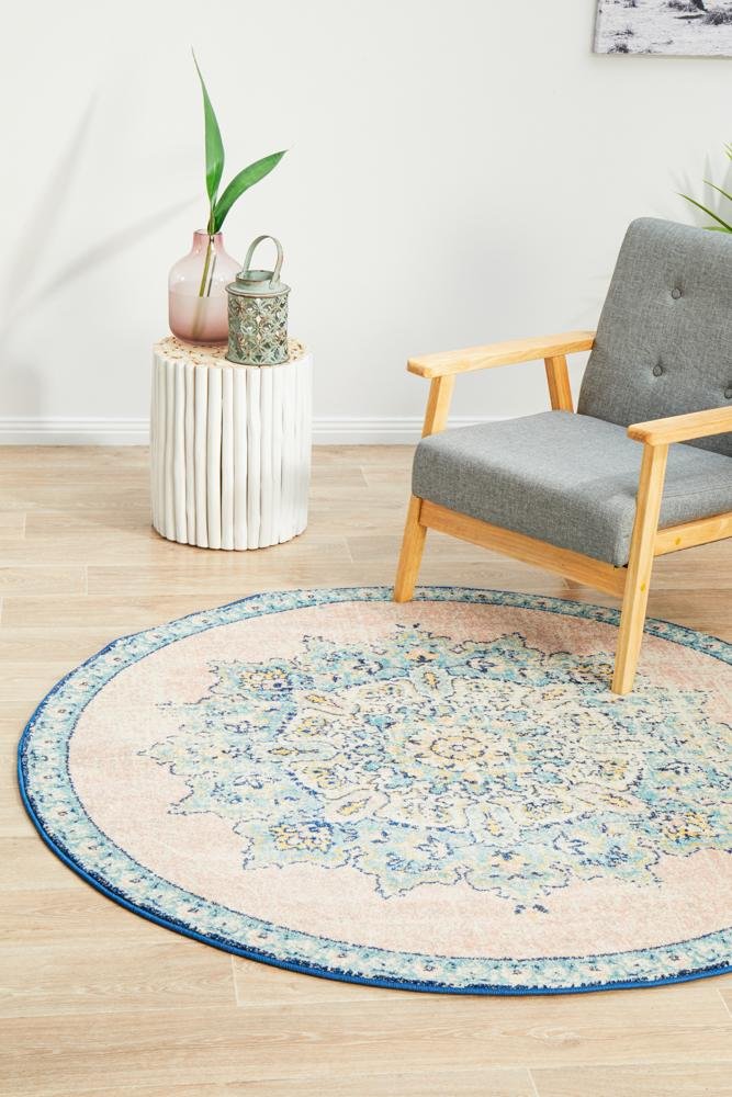 VIBE 706 Flamingo Round Rug