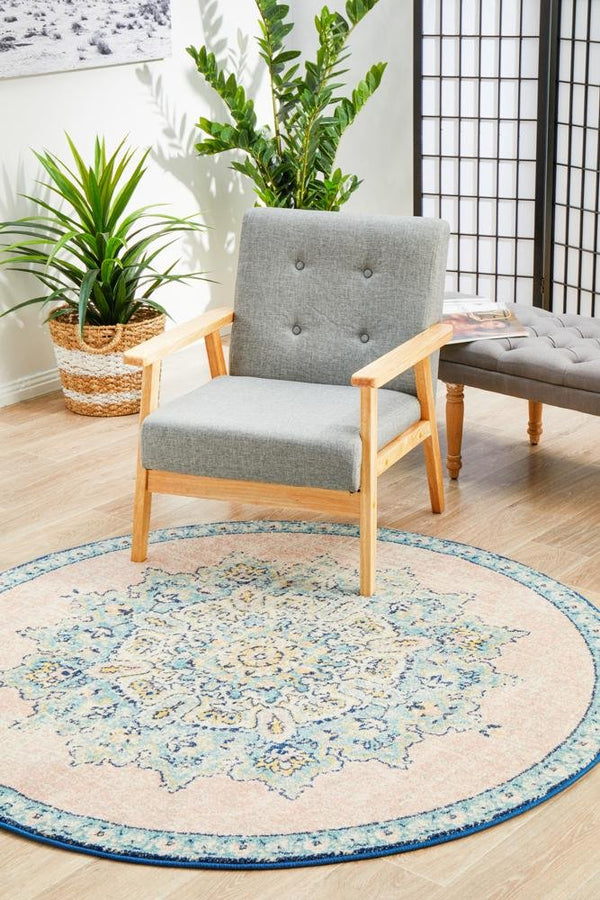 VIBE 706 Flamingo Round Rug
