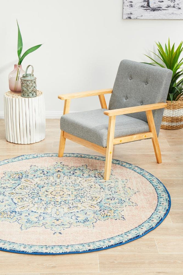 VIBE 706 Flamingo Round Rug