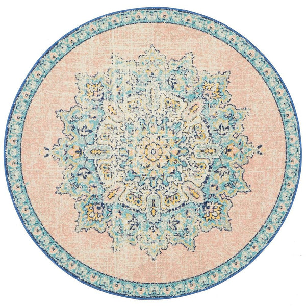 VIBE 706 Flamingo Round Rug