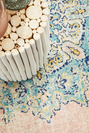 VIBE 706 Flamingo Round Rug