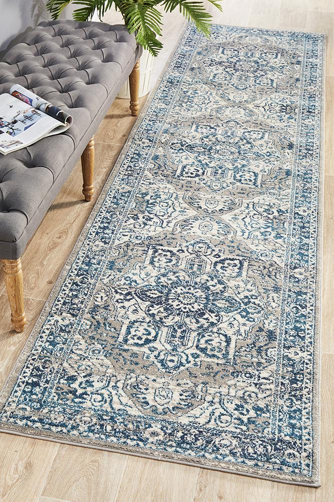 TALIA 207 Blue  Runner Rug