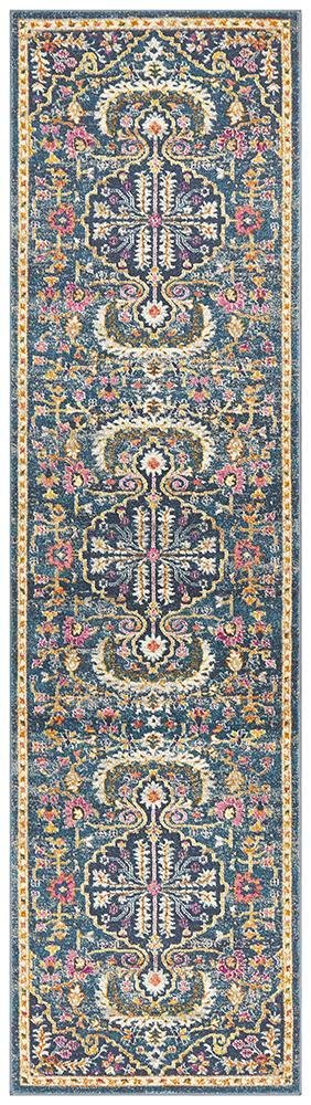 TALIA 209 Navy  Runner Rug