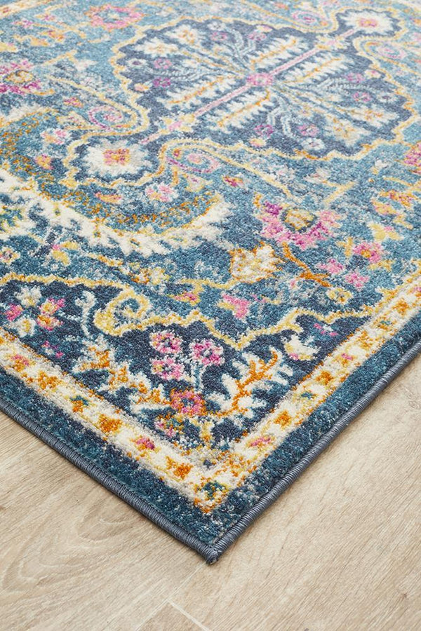 TALIA 209 Navy  Runner Rug