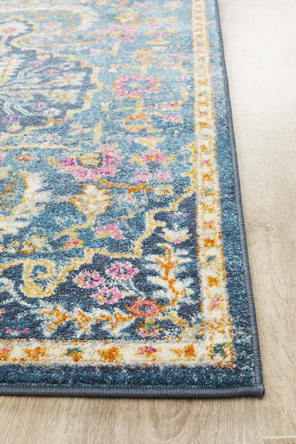 TALIA 209 Navy  Runner Rug