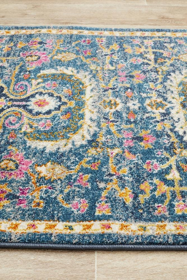 TALIA 209 Navy  Runner Rug