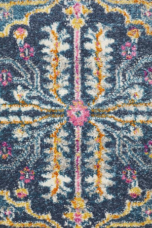 TALIA 209 Navy  Runner Rug