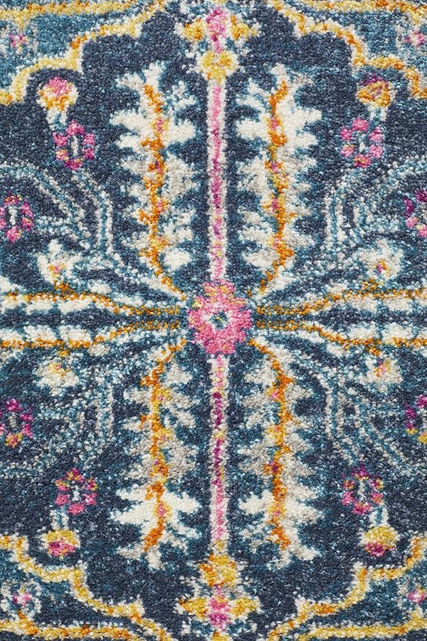 TALIA 209 Navy  Runner Rug