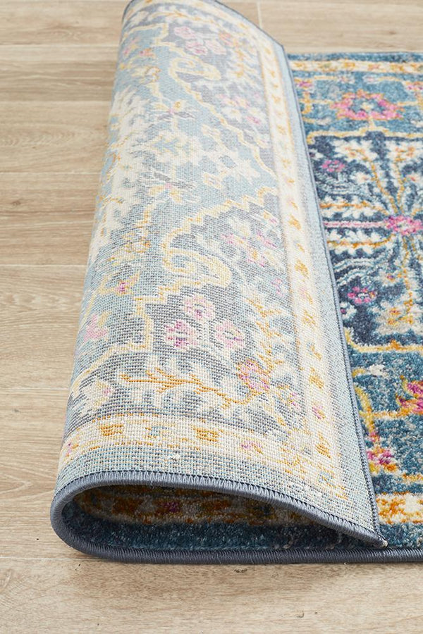 TALIA 209 Navy  Runner Rug