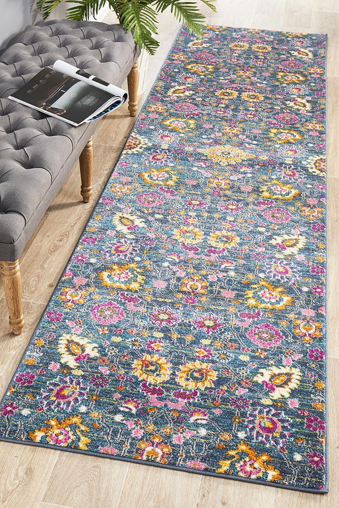 TALIA 210 Blue  Runner Rug