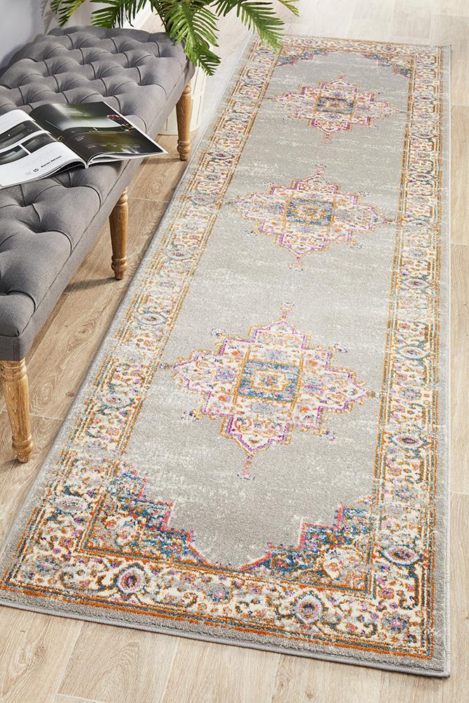 TALIA 211 Grey  Runner Rug