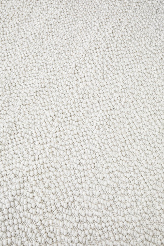 Boucle White Rug