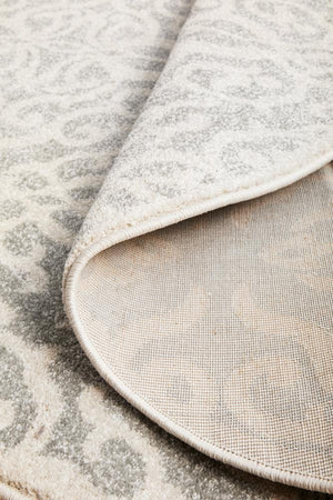 HALIX Lydia Silver Round Rug