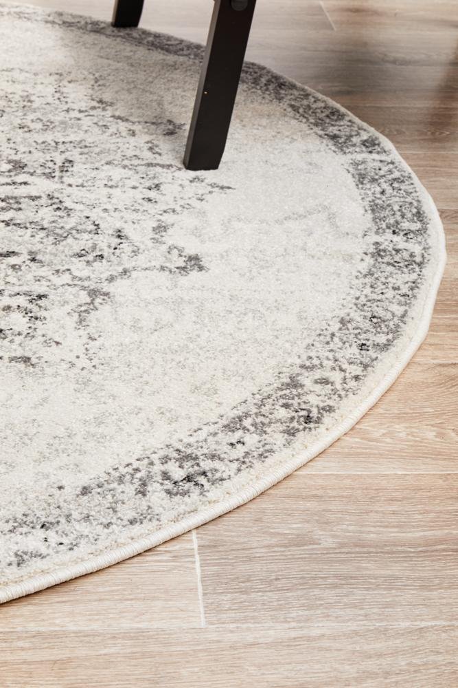 HALIX Rita Silver Round Rug