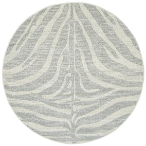 HALIX Savannah Silver Round Rug