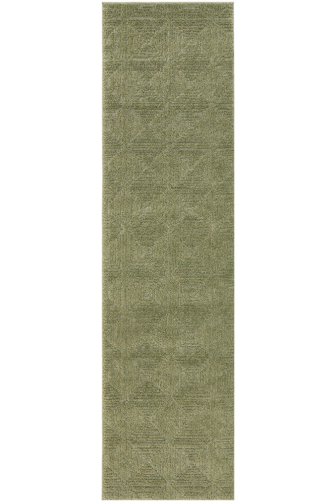 Noble Shilo Green Runner Rug