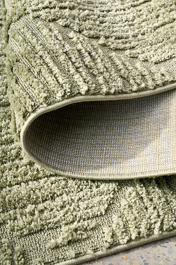 Noble Shilo Green Runner Rug