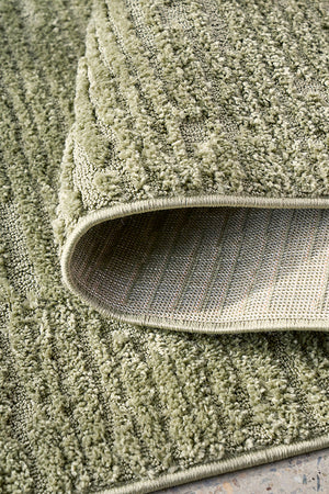 Noble Suri Green Runner Rug