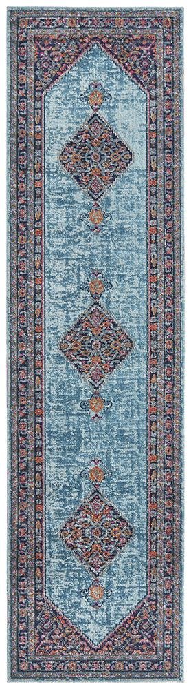 Alonzo Whisper Diamond Blue Rug