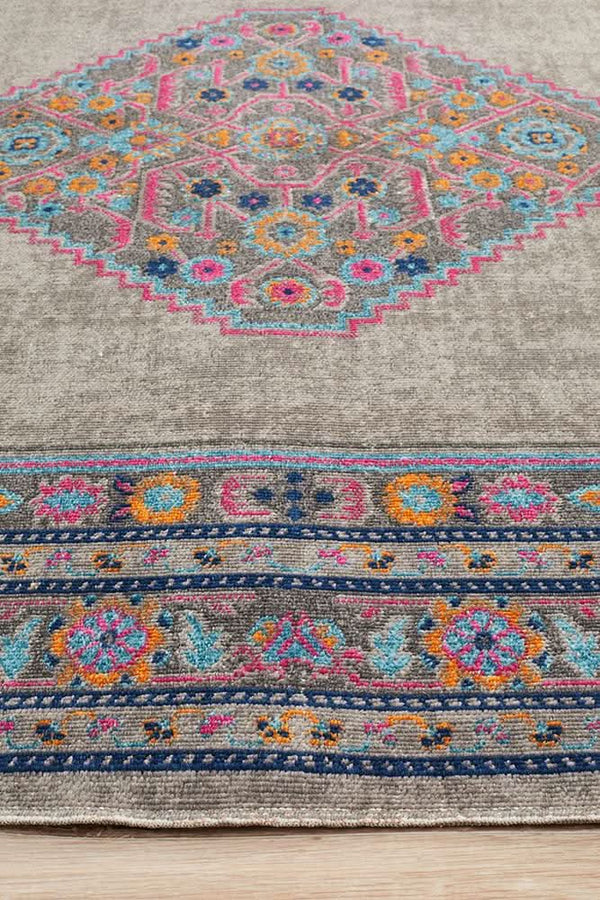 Alonzo Whisper Diamond Grey Rug